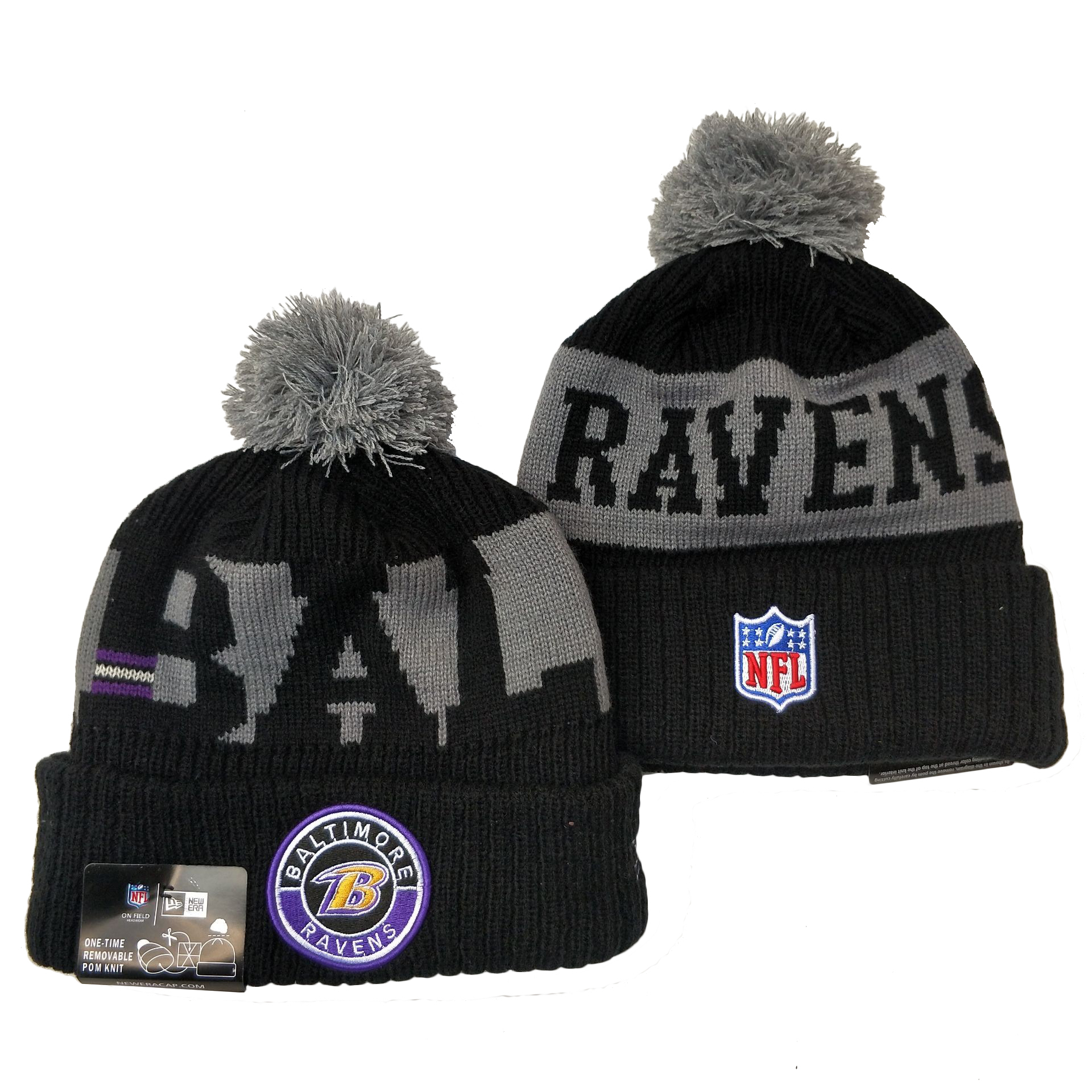 Baltimore Ravens Knit Hats 047